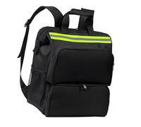 Canvas Cloth Backpack Tool Bag with Reinforced Shoulder Strap Woodworking Bag for Professional Repairs Storage Bags