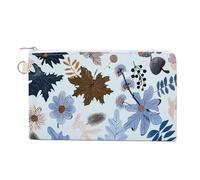 Canvas Coin Purse Boat on The Ocean Small Wallets for Women Slim Wallet with Zipper Key Ring Cute Change Purse Small Zipper Pouch, Hand Drawn Elements, One Size, Pattern
