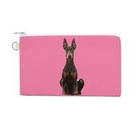 Canvas Coin Purse Skull Art Style Small Wallets for Women Slim Wallet with Zipper Key Ring Cute Change Purse Small Zipper Pouch, Sit on the Floor, One Size, Pattern