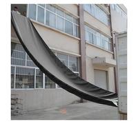 Canvas Construction Chute Heavy-Duty 1.5x25m Loading & Unloading Tarpaulin Slide Conveyor for Warehouse Cargo Handling Black High-Rise Material Moving Solution