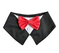Canvas Dog Bowtie Collar Accessories Elegant Gentleman Style Necktie Pet Dog Collar for Halloween Festival Events Daily Use