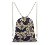 Canvas Drawstring Backpack Pull String Bags Bat Print Drawstring Backpack Bag for Women Men Sports Gym