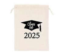 Canvas Drawstring Gift Bags 2025 Graduation Celebrations Student Candy Bags For Holding Small Presents And Party Grad Party Favor