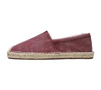 Canvas Espadrille Shoes for Men,Men's Flat Espadrilles,Casual Canvas Boat Shoes for Men,Fits The Ankle,Anti Slip,for Beach Or After Get Off Work and Entertainment Pink