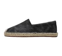 Canvas Espadrille Shoes for Men,Men's Flat Espadrilles,Casual Canvas Boat Shoes for Men,Fits The Ankle,Anti Slip,for Beach Or After Get Off Work and Entertainment Black
