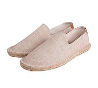 Canvas Espadrille Shoes for Men,Men's Flat Espadrilles,Mens Canvas Slip Ons Pumps,Comfortable,Wear Resistant,Skin Friendly,for Beach Or After Get Off Work and Entertainment
