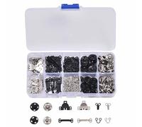 Canvas Fastener - Sewing Snaap Fasteners Sew On | Snaap Button Fastener Pressure Clothing | 40 Sets of 12mm Fasteners | Weatherproof Stainless Steel Screw Press Stud Kit for Campers Pontoon, Tarp,