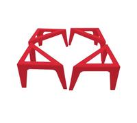 Canvas Feet Risers - Triangular Art Easel Tool, 4 Pieces Paint Stand for Pouring, Triangular Anti Wobble Support, 10cm Stackable Height, ABS Durable Polymer Resin for Acrylic Pouring Studio