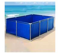Canvas Fish Pond, Foldable Water Storage Pond, Aquarium Fish Water Tank With Drain Valve, Rectangle Canvas Show Tank For KOI/Goldfish(1.5x1.5x0.5cm)