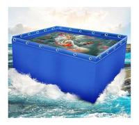 Canvas fish pondLarge PVC/Canvas Aquarium - Flexible Holding Tank for Turtle Koi/Goldfish To Live, Easily Assembled(not bracket)(200 * 100 * 100cm)