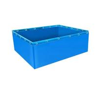 Canvas Fish Tank with Grommets, Foldable Outdoor Pond, Portable Koi Pool, Large Aquaculture Tank for Emergency Water Supply