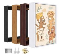 Canvas Floater Frame for 1 to 1.25 Inch Deep Gallery Wrapped Canvas, Modern Wood Grain Textured Floating Frame for Finished Oil Paintings & Wall Art, Durable Lightweight Polyresin, Made in USA (White