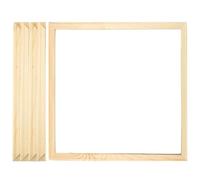 Canvas Frame 4Pcs 16 x 16" Wooden Canvas Frames Splice Square Canvas Stretcher DIY Decorative Canvas Stretcher Frames for Oil Painting, Canvas Photos and Wall Art,Canvas Stretcher