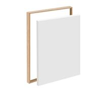 Canvas Frame A2, Aluminium Floating Frame for Canvas, No Drill Mounting & Easy to Change Art, Frames for Paintings, Painting Frames without Glass and Back Panel (Wood Color, A2)