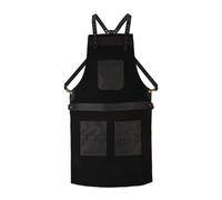 Canvas Full Grain Handmade Leather Apron Butcher, Cook, BBQ Grill, Chef, Woodwork, Apron (Black)