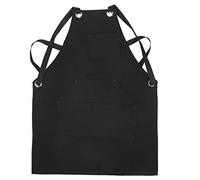 Canvas Garden Apron Black Multi Pocket Outdoor Working Tool Apron for Gardening