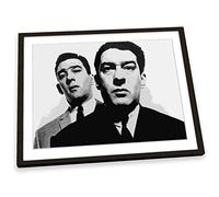 Canvas Geeks The Kray Twins London Gangsters FRAMED ART PRINT Picture Poster Artwork - Black Frame - Size A3