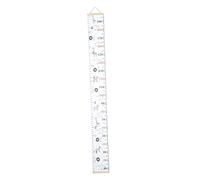Canvas Growth Chart for Wall, White Cloth Height Measurement | Kids Room Décor, Writeable Surface, Portable Baby Toddler Size Tracker