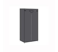Songmics Wardrobe Fabric 2 Shelves with Hanging Rail Grey