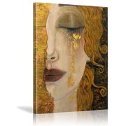 Canvas Hd Printed Pictures Golden Tears Wall Art Painting Home Decoration Freyas Heartache Portrait Poster Living Room 30x45cm(12x18in) Inner Frame Stretched and Framed Canvas Pictures