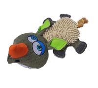 Canvas hippo plush toy for dogs Duvoplus