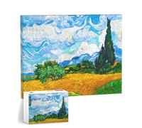 Canvas Jigsaw Puzzle for Adults - Wheat Field 12x9.25in
