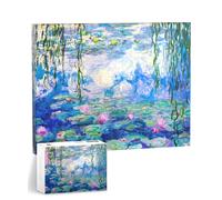 Canvas Jigsaw Wall Art - Monet Water Lilies 366 Pieces