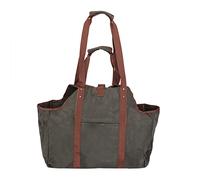 Canvas Log Carrier Bag, Extra Large Durable Firewood Holder Firewoods Storage Tote with Handles and Shoulder Strap, Heavy Duty Wood Carrying Bag for Fireplaces, Wood Stoves