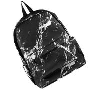 Canvas Marble Texture Double Shoulder Backpack for Students Travel | Nylon Canvas Build, Front Organizer Pocket, Easy to Clean, Books and Gym Clothes, Day Hikes Outdoors