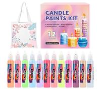 Canvas Markers, 12 Vibrant Color Paint Pens, Permanent Fabric Marker Set for Decorating Glass Cotton Tote Bags Festival Wedding Holiday Crafts Adults, 0.87x4.72 inches