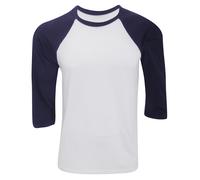 Canvas Mens 3/4 Sleeve Baseball T-Shirt 3 Colours Sizes / N/A N/A BC1332