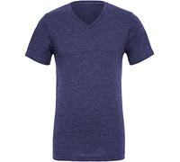 Canvas Mens Jersey Short Sleeve V-Neck T-Shirt (S) (Navy Blue)