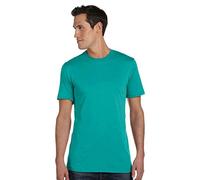 Canvas Men's Short Sleeve Crewneck Tee Shirt, M, Teal (US)