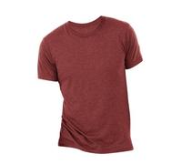 Canvas Mens Triblend Crew Neck Plain Short Sleeve T-Shirt (2XL) (Cardinal Triblend)