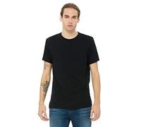 Canvas Mens Triblend Crew Neck Plain Short Sleeve T-Shirt (2XL) (Soldi Black Triblend)