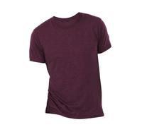 Canvas Mens Triblend Crew Neck Plain Short Sleeve T-Shirt (L) (Maroon Triblend)