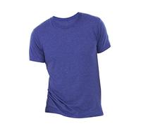 Canvas Mens Triblend Crew Neck Plain Short Sleeve T-Shirt (L) (Navy Triblend)