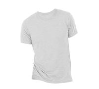 Canvas Mens Triblend Crew Neck Plain Short Sleeve T-Shirt (M) (White Fleck Triblend)
