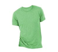 Canvas Mens Triblend Crew Neck Plain Short Sleeve T-Shirt (XL) (Grass Green Triblend)