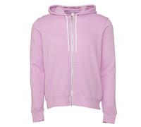 Canvas Mens Zip-up Plain Polycotton Fleece Hooded Sweatshirt BC1337