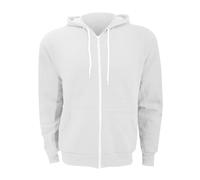 Canvas Mens Zip-up Plain Polycotton Fleece Hooded Sweatshirt Hoodie BC1337