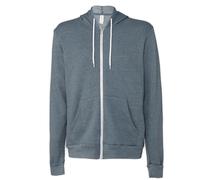 Canvas Mens Zip-up Plain Polycotton Fleece Hooded Sweatshirt / N/A N/A BC1337