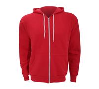 Canvas Mens Zip-up Plain Polycotton Fleece Hooded Sweatshirt / N/A N/A BC1337