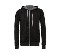 Canvas Mens Zip-up Plain Polycotton Fleece Hooded Sweatshirt / N/A N/A BC1337
