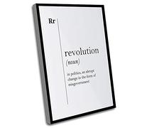 Canvas Motivational Wall Art,Define Wall Decoration,Revolution Definition Print Revolution Poster Politics Quotes Lawyer Gift Office Wall Decor Home Decor Modern Art,12x16 Inch UnFramed Wall Art