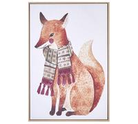 Canvas MUCCIA Animal Motif 63 x 99 cm Brown