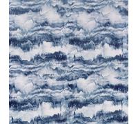 Canvas Navy Wallpaper Painted Textured Plain Fabric Effect