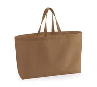 Canvas Oversized Tote Bag Westford Mill Light Brown One Size