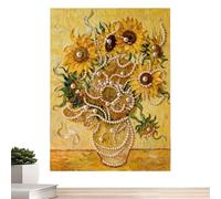 Canvas Paint Set - 30×40 Cm Fabric Bead Art Kit | Pearl Painting Kit | Canvas DIY Relief Art | Colourful Bead Dot Craft for Students Teen Women Men Girls Boys Beginner Bedroom