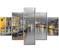 Canvas Painting City Building Church Landscape/With Frame 150 X 100 Cm 5 Pieces Wall Art Painting Wallpapers Poster Print Living Room Bedroom Dining Room Office Children'S Room Home Deco-1286265704
